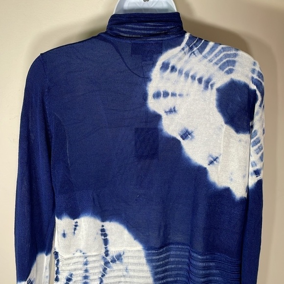 NWT. Belldini Medium Beaded Tie Dye Open Front Cardigan. - Picture 9 of 10